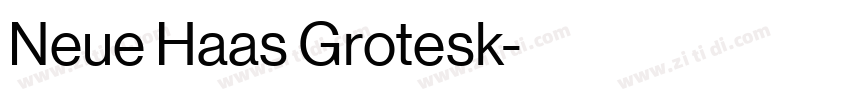 Neue Haas Grotesk字体转换